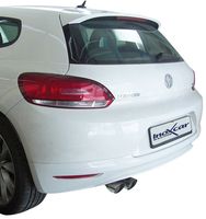 InoxCar uitlaat passend voor Volkswagen Scirocco 1.4 TSi (122pk) 2008- 2x80mm Racing IXWSCI01RA