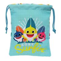 Snacktas Baby Shark Surfing Blauw Wit PVC 20 x 25 x 1 cm Zak