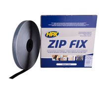 HPX Zip fix klittenband (haak) | Zwart | 20mm x 25m - Z2025H | 12 stuks Z2025H