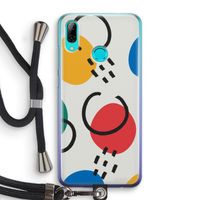 Illustratieve pop 3: Huawei P Smart (2019) Transparant Hoesje met koord