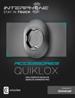 INTERPHONE mobiele telefoon houder "quiklox" quicklox plate z. adhesive cell phone ba