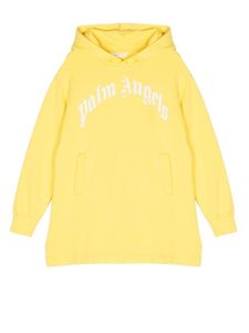 Palm Angels Kids hoodie à logo imprimé - Jaune