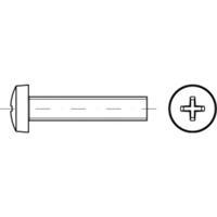 TOOLCRAFT TO-5431017 Lenscilinderschroeven M5 25 mm Kruiskop Phillips Staal Galvanisch verzinkt 200 stuk(s)