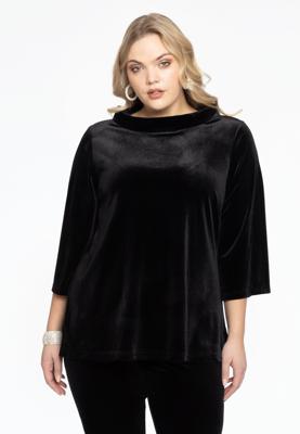 Yoek Shirt A-lijn | Zwart | Maat 42/44