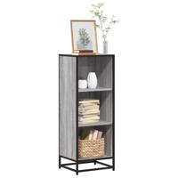 Boekenkast 40x35x107,5 cm bewerkt hout grijs sonoma eikenkleur
