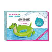 Alert Splash Opblaasbare Dino Eiland met 5 Stickers 310x270x175 cm - thumbnail