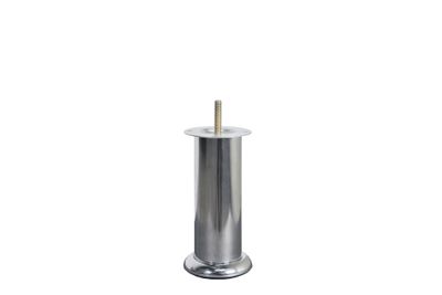 Poten Rond Chroom 15 cm.