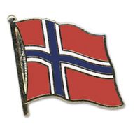 Pin broche supporters speldje vlag Noorwegen 2 cm