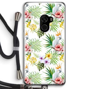 Gele kuif: Xiaomi Mi Mix 2 Transparant Hoesje met koord