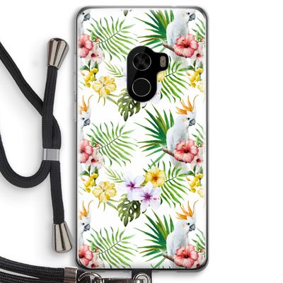 Gele kuif: Xiaomi Mi Mix 2 Transparant Hoesje met koord