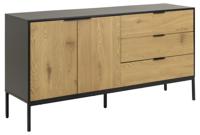 Dressoir Bronx MDF Zwart 160cm - Giga Living