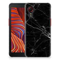 Samsung Galaxy Xcover 5 | TPU | Siliconen hoesje | Marmer Zwart - Origineel Cadeau Vader