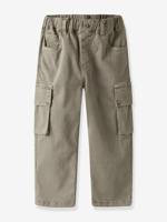 NAME IT cargo broek voor jongens van Lyocell taupe