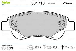 Valeo Remblokset 301718