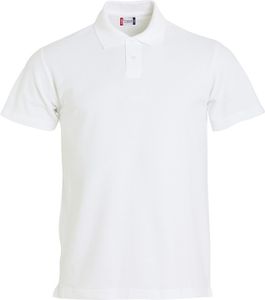 Clique 028232 Basic Polo S/S Junior - Wit - 110/120