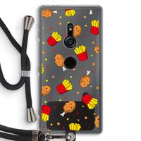 Chicken 'n Fries: Sony Xperia XZ2 Transparant Hoesje met koord