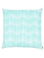 Missoni Home coussin Belize à motif zigzag en jacquard - Bleu