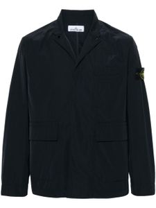 Stone Island blazer à appliqué Compass - Bleu