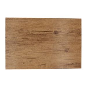 1x Placemats lichtbruine hout print 45 cm