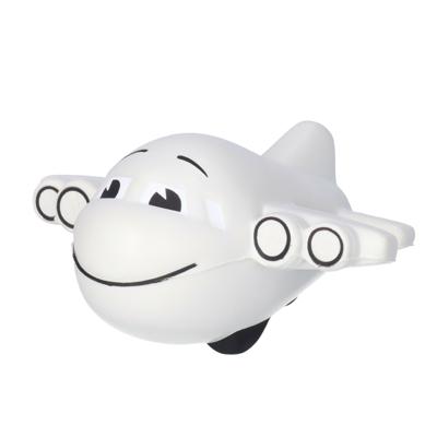 Anti stressbal vliegtuig - 10 cm - rubber - tegen vliegangst - relaxen