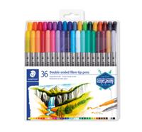 Kleurstift staedtler 3200 dubbele punt set 36 st | 6 stuks