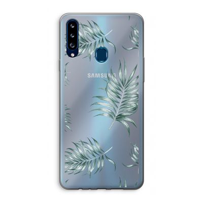Simple leaves: Samsung Galaxy A20s Transparant Hoesje
