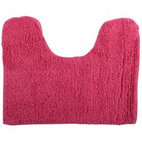 MSV WC/Badkamerkleed/badmat voor op de vloer - fuchsia roze - 45 x 35 cm - Badmatjes - thumbnail