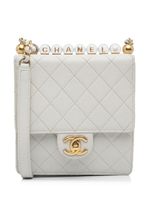 CHANEL Pre-Owned sac à bandoulière mini Chic Pearls 2020 - Blanc - thumbnail