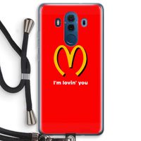I'm lovin' you: Huawei Mate 10 Pro Transparant Hoesje met koord