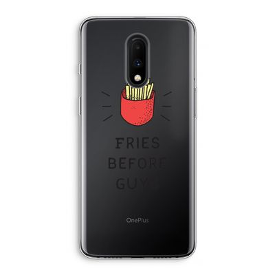 Fries before guys: OnePlus 7 Transparant Hoesje