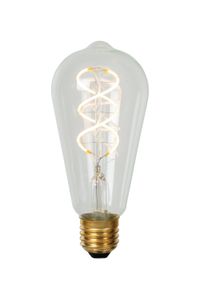 Lucide ST64 - Filament lamp - Ø 6,4 cm - LED Dimb. - E27 - 1x4,9W 2700K - Transparant