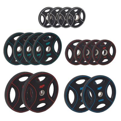 Muscle Power 50mm PU halterschijf set 160KG