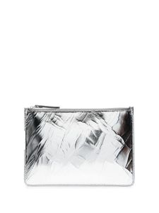 Maison Margiela pochette Broken Mirror en cuir - Argent