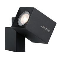Quartz LED Prikspot - 1.8 Watt - 137 Lumen - 3000K warm wit - 12V - Kantelbaar - Tuinspot - Grondspot - IP44 Waterdicht - Vierkant - Zwart