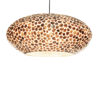Turtle Gold UFO Hanglamp met open onderzijde - 2 maten