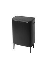 Brabantia bo touch bin hi 2x30 liter matt black