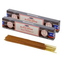 Satya Nag Champa wierrook stokjes zwarte opium geur - 30x - Lichaam in balans - Meditatie