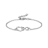 Armband Hart-Infinity zilver 1,7 mm 16-19 cm