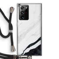Elegante marmer: Samsung Galaxy Note 20 Ultra / Note 20 Ultra 5G Transparant Hoesje met koord