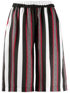 MSGM bermuda à rayures - Noir