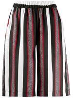 MSGM bermuda à rayures - Noir