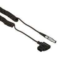 Kondor Blue D-Tap to LEMO 2 Pin 0B Male Coiled Power Cable Black