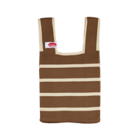 Kitsch Kitchen Poppy Bag Bruin Wit Strepen