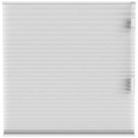 Leen Bakker - Plisségordijn Dubbel 25mm Lichtdoorlatend - (10323) - Polyester - Wit - 120x10x10 Cm