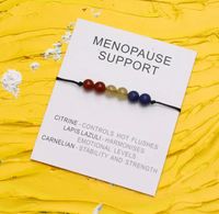 Verstelbare Zwarte Armband voor Ondersteuning Menopauze - Sieraden - Spiritueelboek.nl - thumbnail