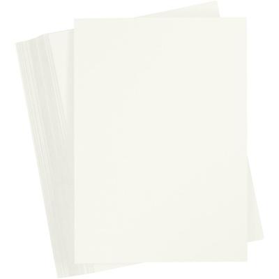 Creativ Company Gekleurd karton, a6, vel 105x148 mm, 180 gr, off-white, 100 vel/ 1 doos
