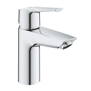 Grohe QuickFix Start wastafelkraan met koude start en push-open waste chroom