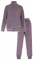 Irresistible dames huispak velours- Lila stripe - Warm 2-delig huispak - Copy