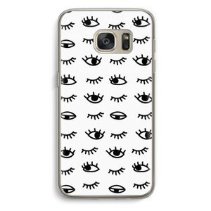 Eye pattern #2: Samsung Galaxy S7 Transparant Hoesje