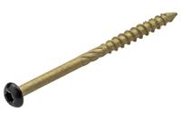 DynaPlus Schroeven GEVELSCHROEF AR-BRONZE CK ZWARTE KOP TX-15 4.0X50/28 (200)